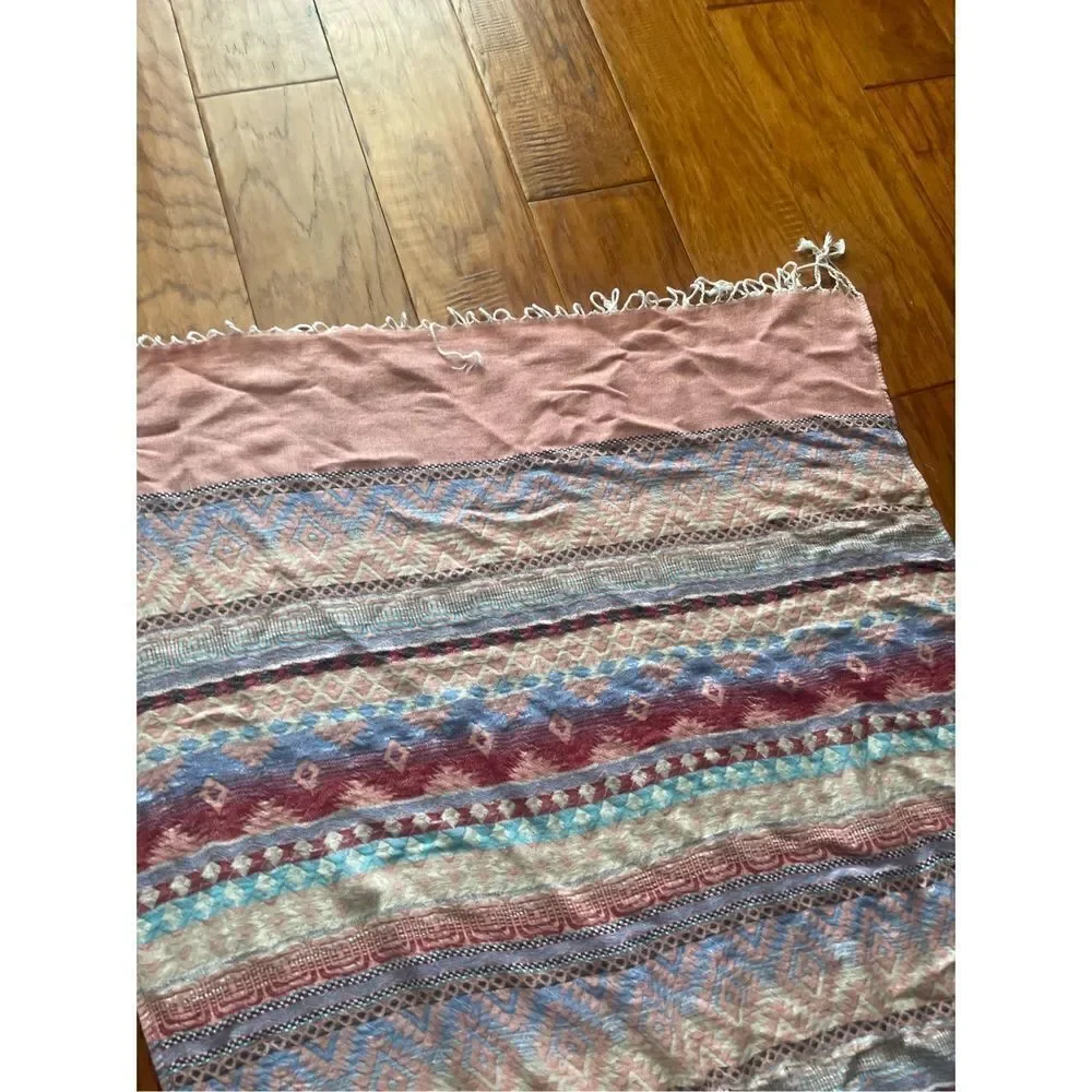 Southwestern Table Runner Aztec Geometric Design 62 X 26